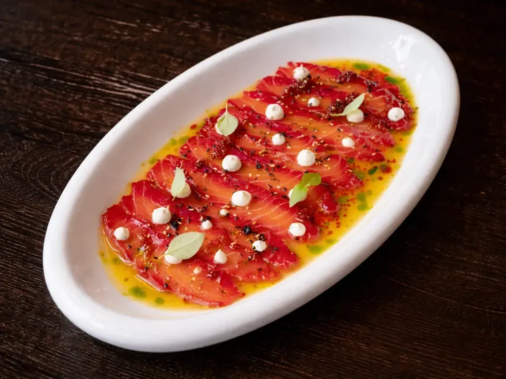 Carpaccio de somon Gravlax